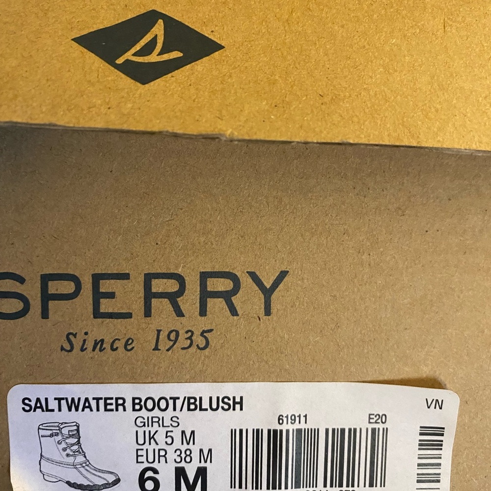 Sperry Kids Pink Duck Boots - Picture 11 of 12